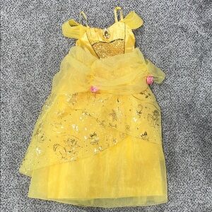 Disney Princess Belle Yellow Dress with Gold Accents 9/10